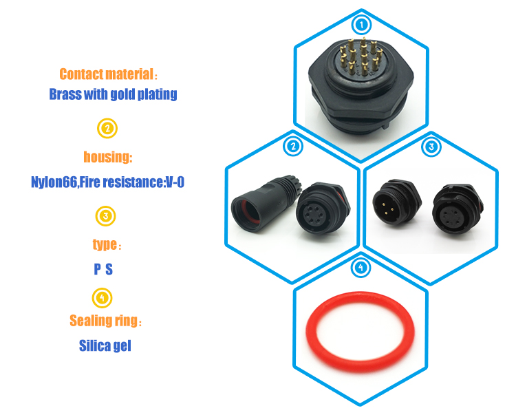 waterproof connector,waterproof wire connector,waterproof cable connector,sp21 connector,waterproof electrical connector,waterproof circular connector