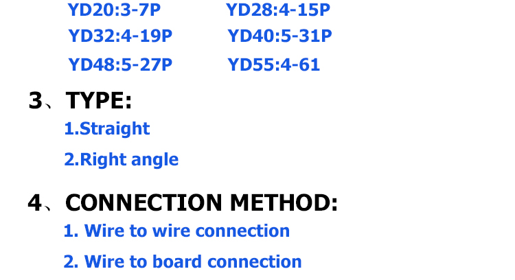 Military connector,metal Connector; circular connector,Sealed connector,Cylindrical connector,YD connector