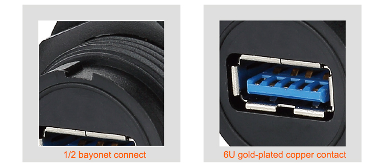 usb connector,waterproof usb connector,usb panel mount connector,panel mount usb connector,usb female connector,usb a connector,USB 3.0 connector