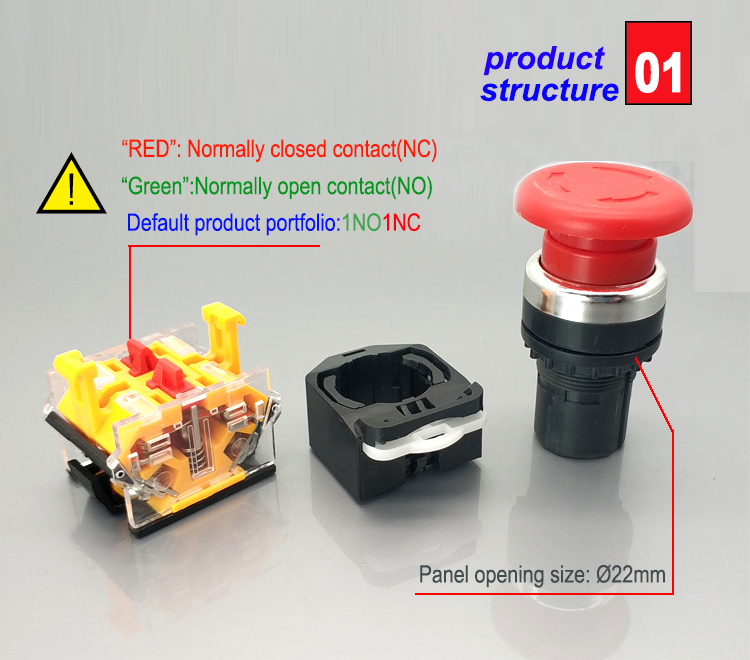 emergency switch,emergency stop switch,emergency push button switch,emergency switch button,waterproof emergency stop switch,crane emergency stop switch